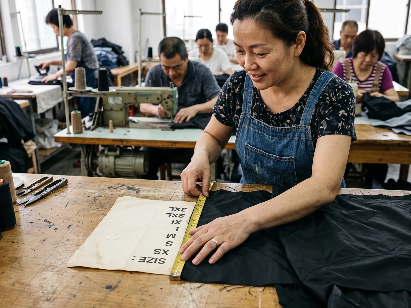 Measuring tape against a size list, the breadth a workforce programme needs