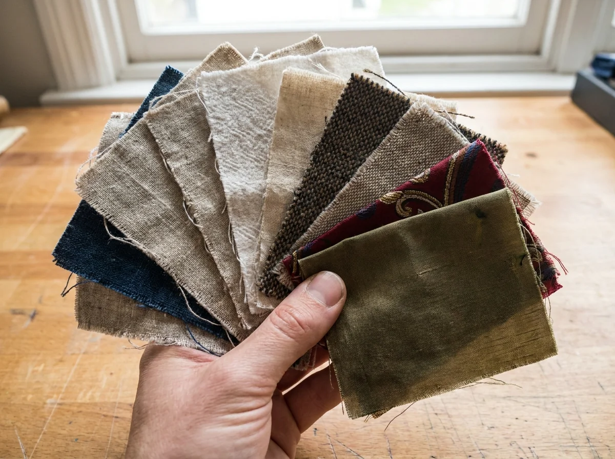 A set of fabric samples