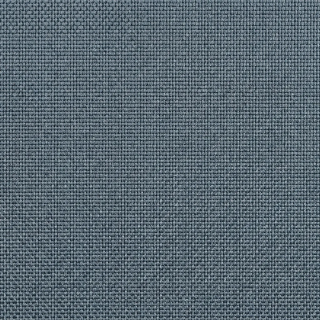 Flat slate-blue woven swatch with an even grid structure