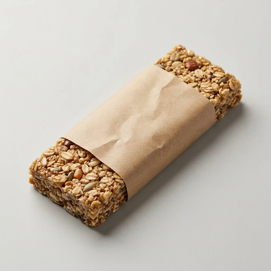 Unbranded wrapped ride food on a plain surface