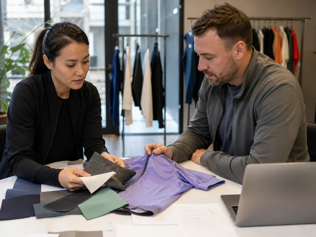 Sales team reviewing a first-season inquiry with a founder