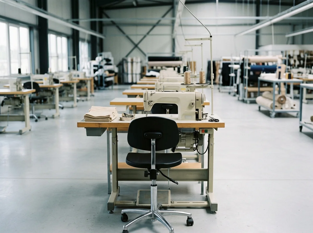 An individual work station on the production floor