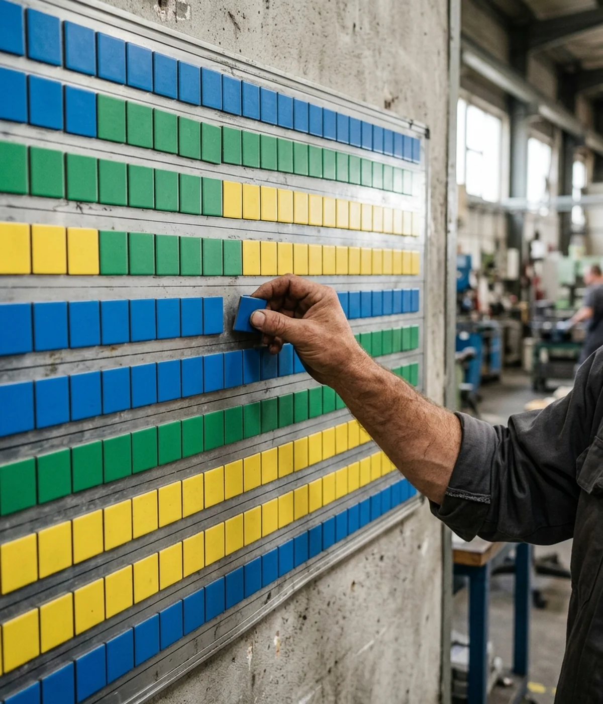Production scheduling board showing a rush timeline locked in before sample sign-off for a fixed event date