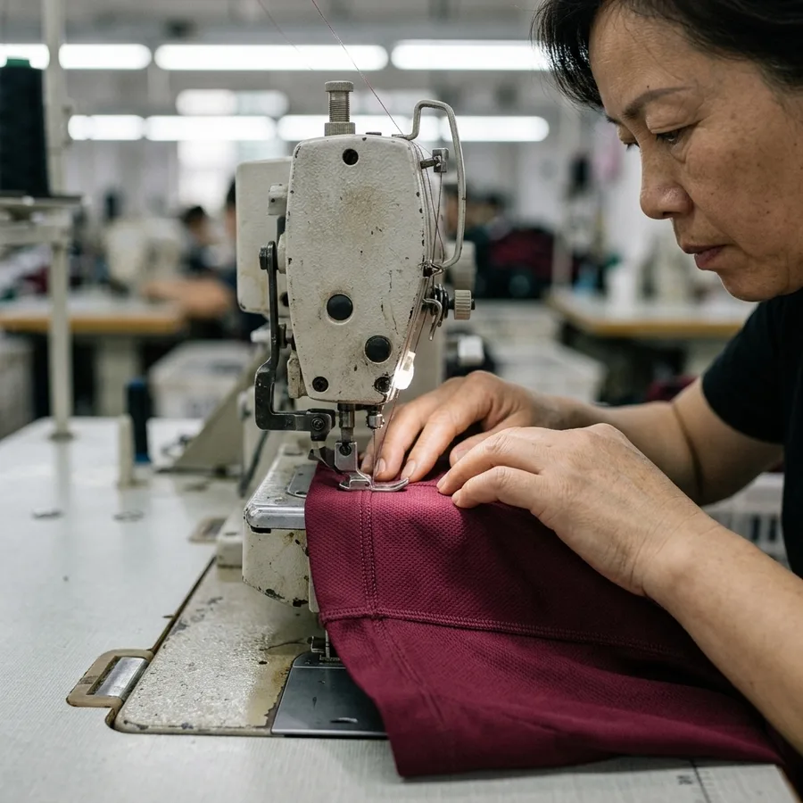 A sewing machine detail