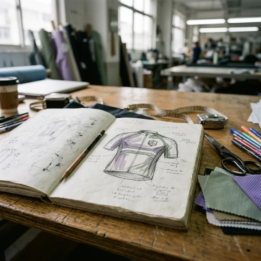 A sketchbook and pencil