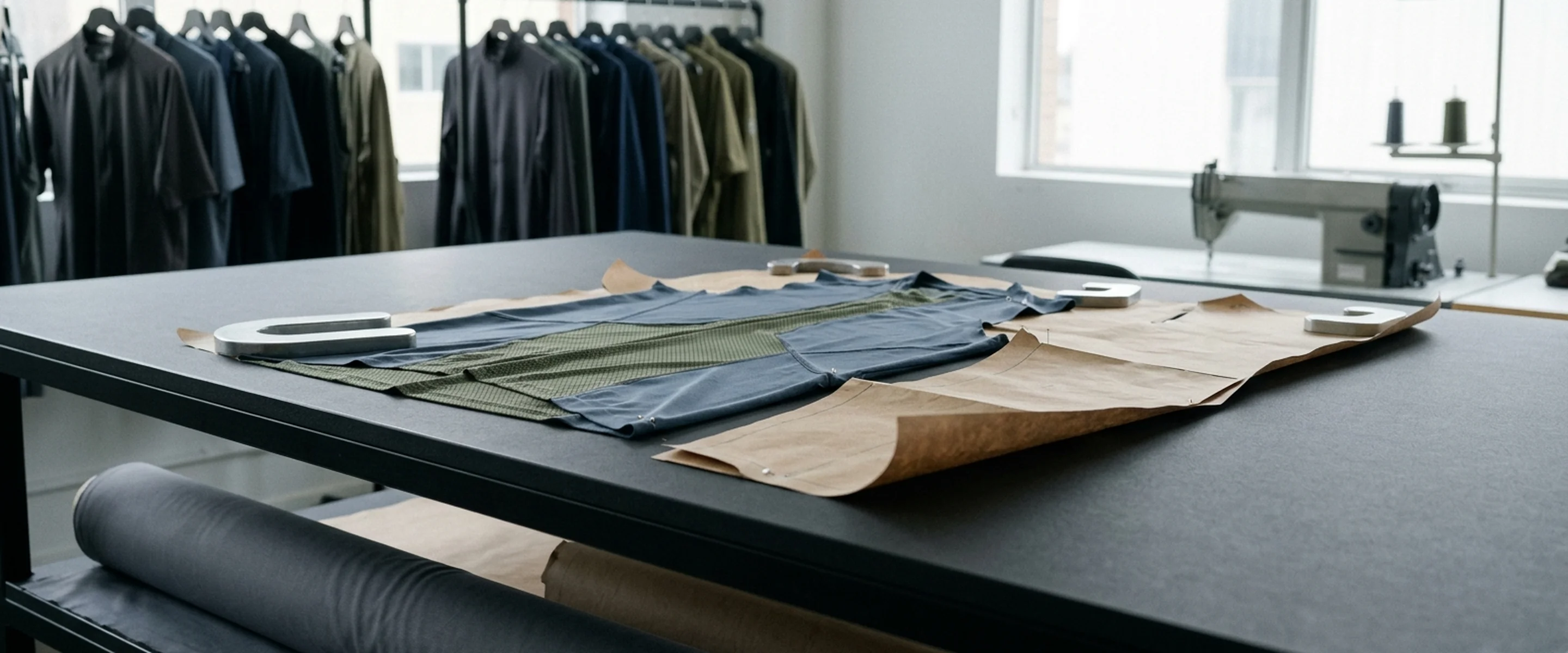 A near-black matte cloth surface with fine grain